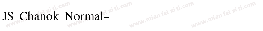 JS Chanok Normal字体转换